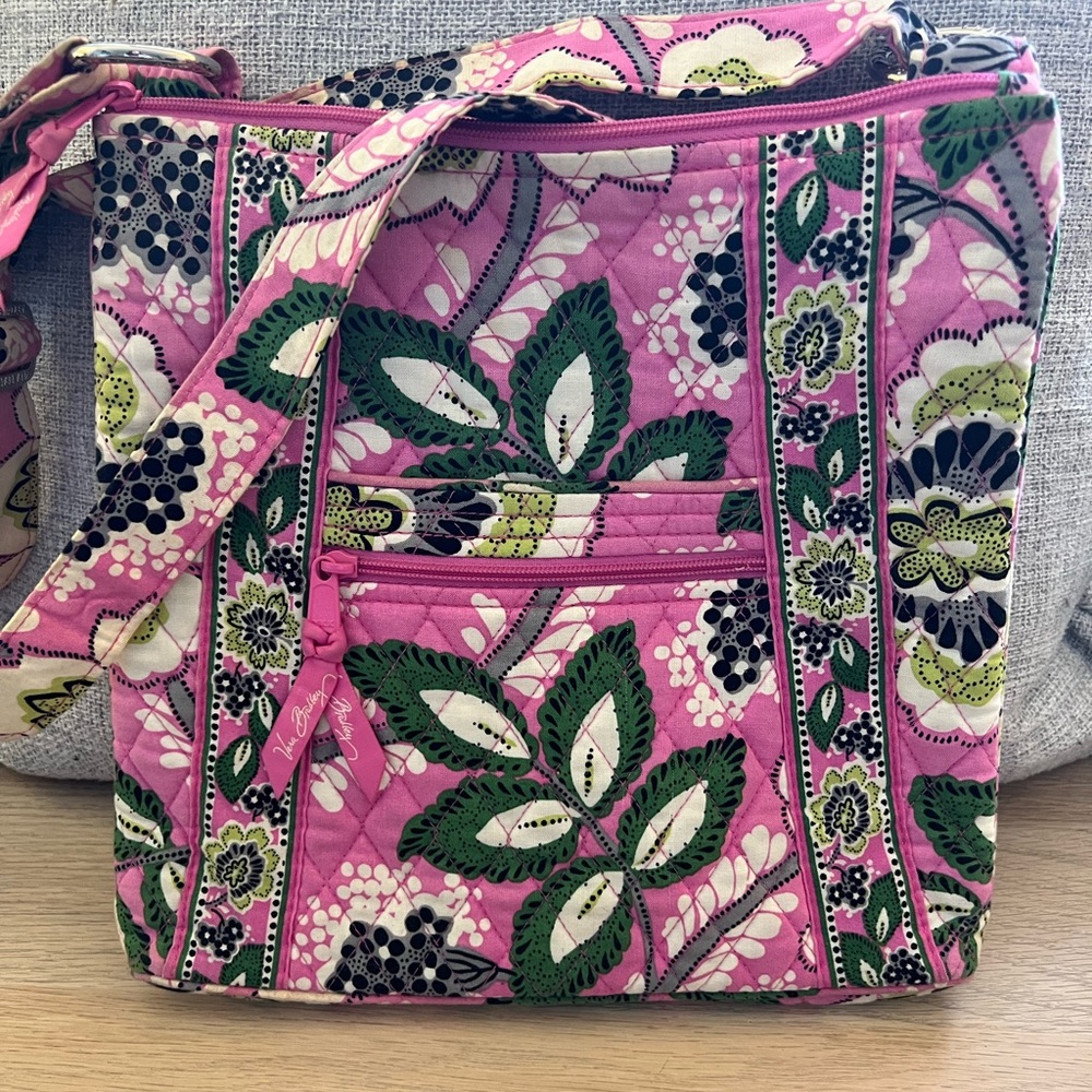 Vera Bradley Crossbody Bag in Priscilla Pink (retired pattern)